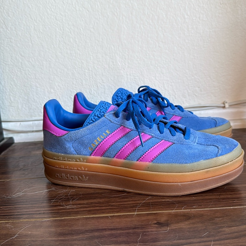 Adidas Gazelle Bold Sneaker Blue Sz 8